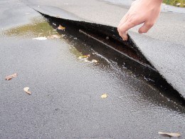 Repair a felt roof when wet. Adiseal adhesive and sealant will seal a leak instantly and stick felt even in the rain.