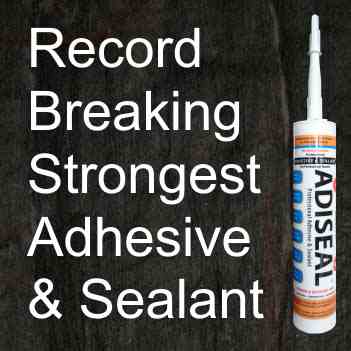 Adiseal adhesive and sealant product was the best and strongest product in an independent adhesive strength test.