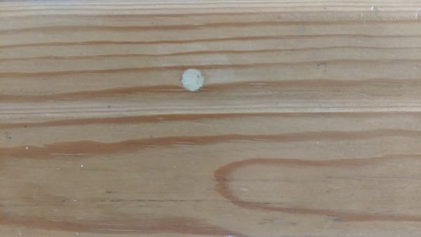 Wood skirting fitted with a screw instead of an adhesive requires a hole that need filling in.